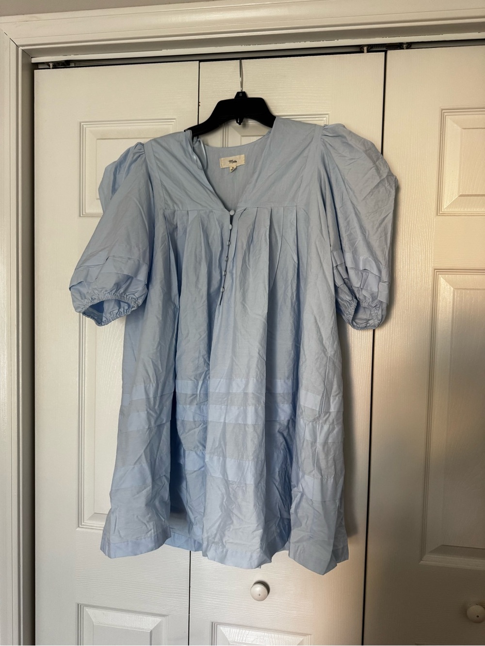 women’s blue dress